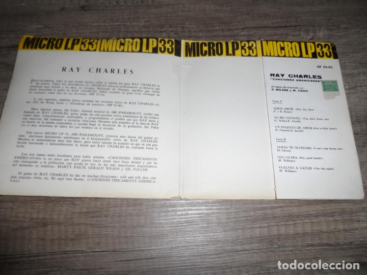 Discos de vinilo: RAY CHARLES - ADIOS AMOR +5 - Foto 2