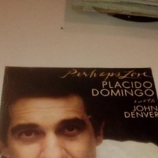 Discos de vinilo: BAL-7 DISCO CHICO 7 PULGADAS PLACIDO DOMINGO WITH JOHN DENVER PERHAPS LOVE ANNIE`S SONG . Lote 143012730