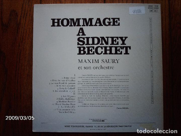 Discos de vinilo: maxim saury  -  hommage a sydney bechet - Foto 2