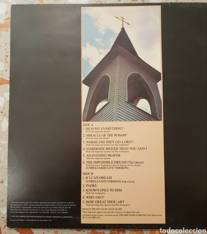 Discos de vinilo: LP ELVIS HE WALKS BESIDES ME - Foto 2