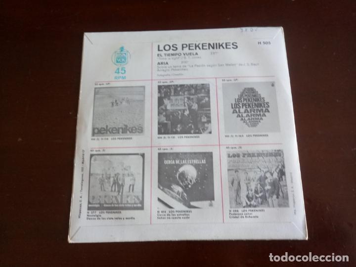 Discos de vinilo: LOS PEKENIKES - EL TIEMPO VUELA - SINGLE - Foto 2