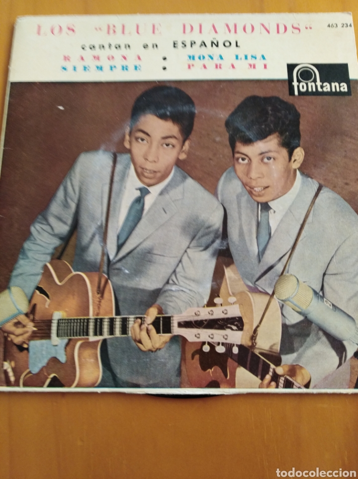 Discos de vinilo: Disco de 45 r. P. M. LOS BLUE DIAMONS - Foto 1