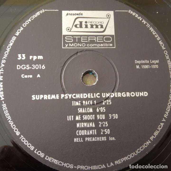 Discos de vinilo: HELL PREACHERS INC - SUPREME PSYCHEDELIC UNDERGROUND - SPAIN LP 1970- ORIGINAL. - Foto 3