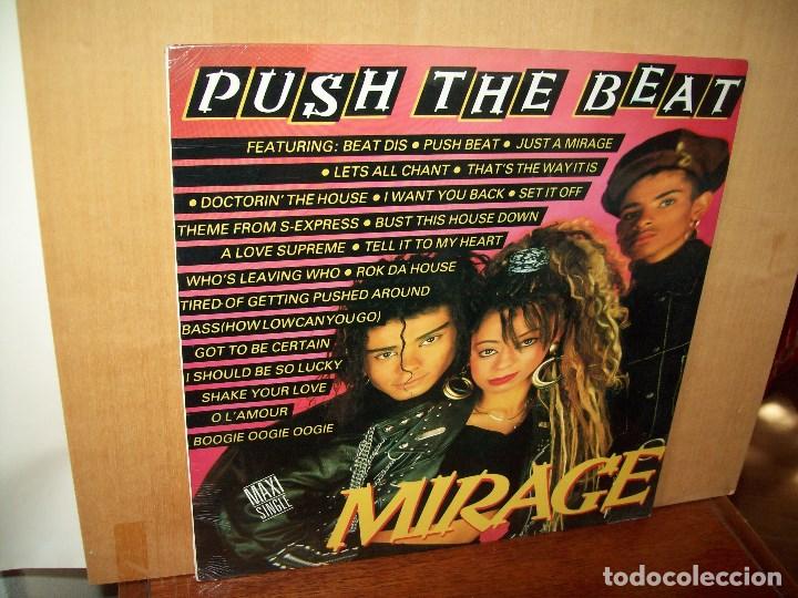 Discos de vinilo: MIRAGE  -   PUSH  THE  BEAT  -   MAXI  SINGLE - Foto 1