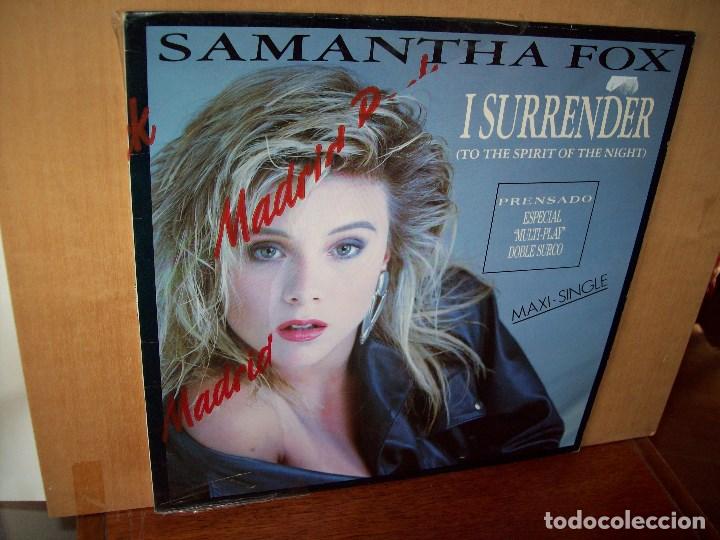 Discos de vinilo: SAMANTHA  FOX  -    ISURRENDER  -   MAXI  SINGLE - Foto 1