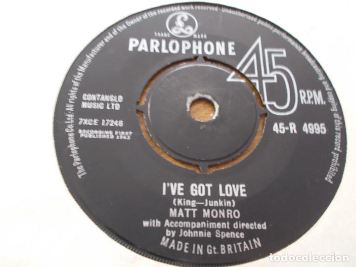 Discos de vinilo: MATT MONRO. ONE DAY, I&acute;VE GOT LOVE. - Foto 3