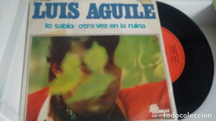 Discos de vinilo: SINGLE (VINILO) DE LUIS AGUILE A&Ntilde;OS 70 - Foto 1