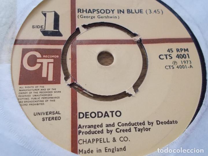 Discos de vinilo: DEODATO. RHAPSODY IN BLUE.  SUPER STRUT - Foto 2