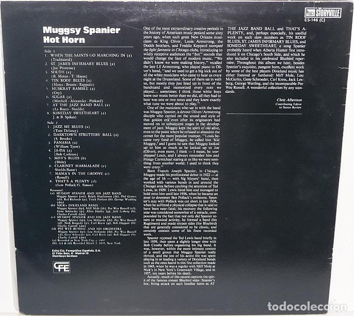 Discos de vinilo: MUGGSY SPANIER - HOT HORN (ESPA&Ntilde;A-1984) - Foto 2