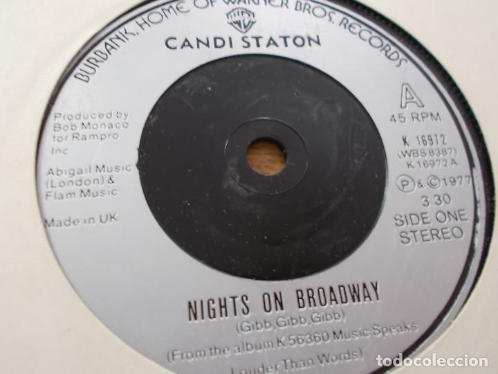 Discos de vinilo: CANDI STATON. NIGHTS ON BROADWAY - Foto 2