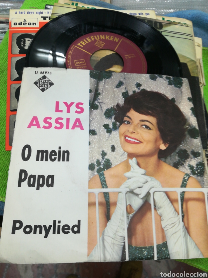 Discos de vinilo: Lys assia single o mein papa - Foto 1