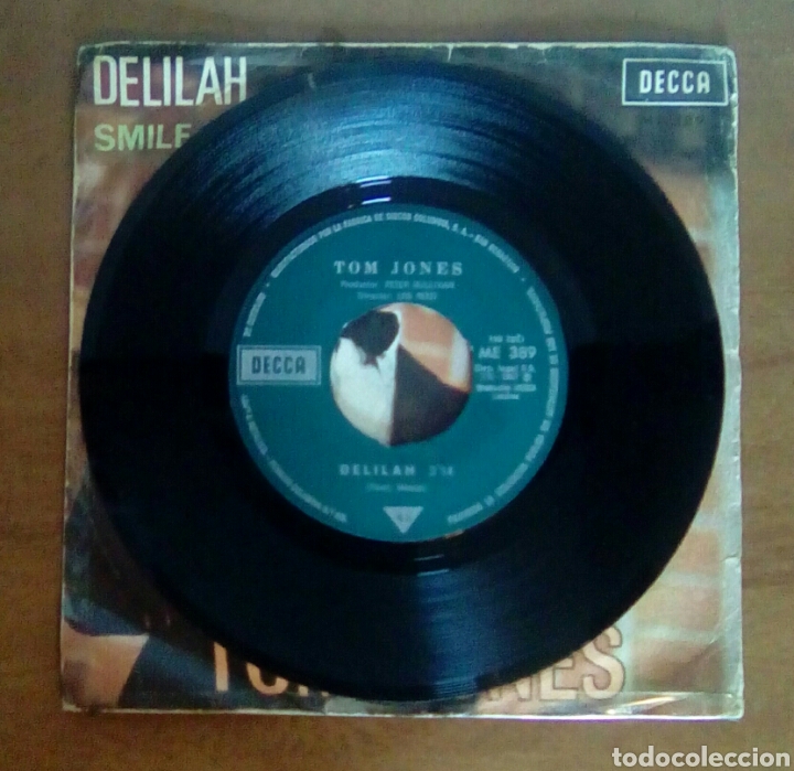 Discos de vinilo: Tom Jones - Delilah, 1968, Decca. Spain. - Foto 3