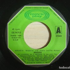 Discos de vinilo: MASSARA - MARGARITA - SINGLE 1979 - MOVIEPLAY