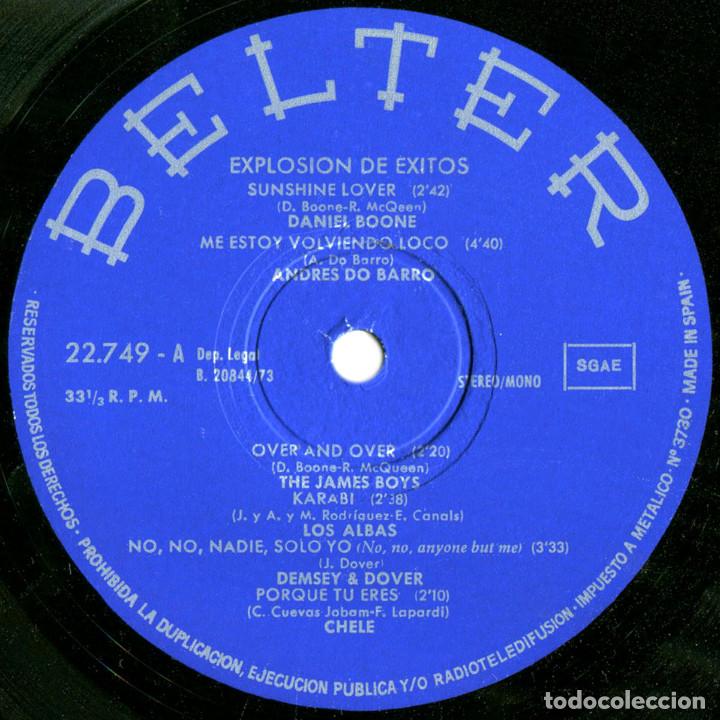 Discos de vinilo: VVAA - Explosi&oacute;n de exitos - Lp Spain 1973 - Belter 22.749 - Foto 3