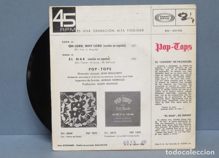 Discos de vinilo: SINGLE. POP TOPS. OH LORD, WHY LORD - Foto 2