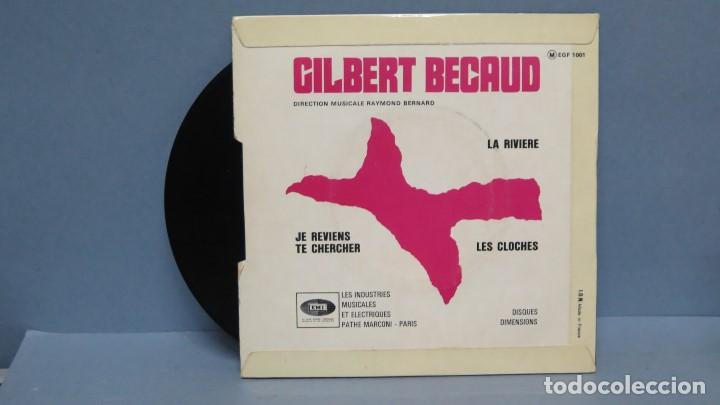 Discos de vinilo: EP. GILBERT BECAUD. LA RIVIERE - Foto 2