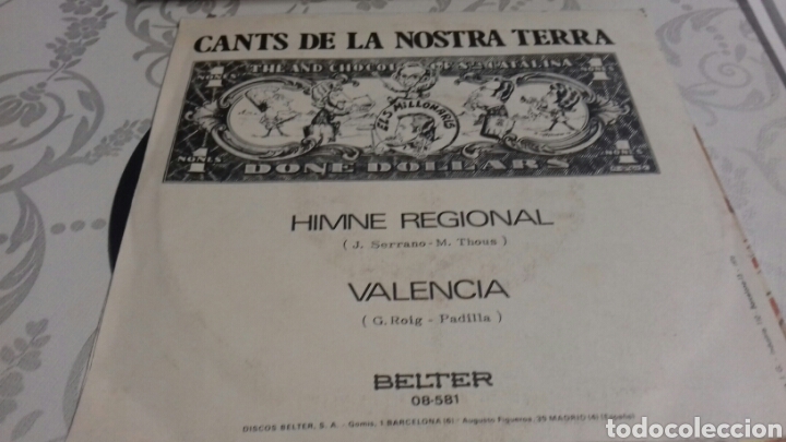 Discos de vinilo: ELS MILLONARIS HIMNE REGIONAL VALENCIA - Foto 2