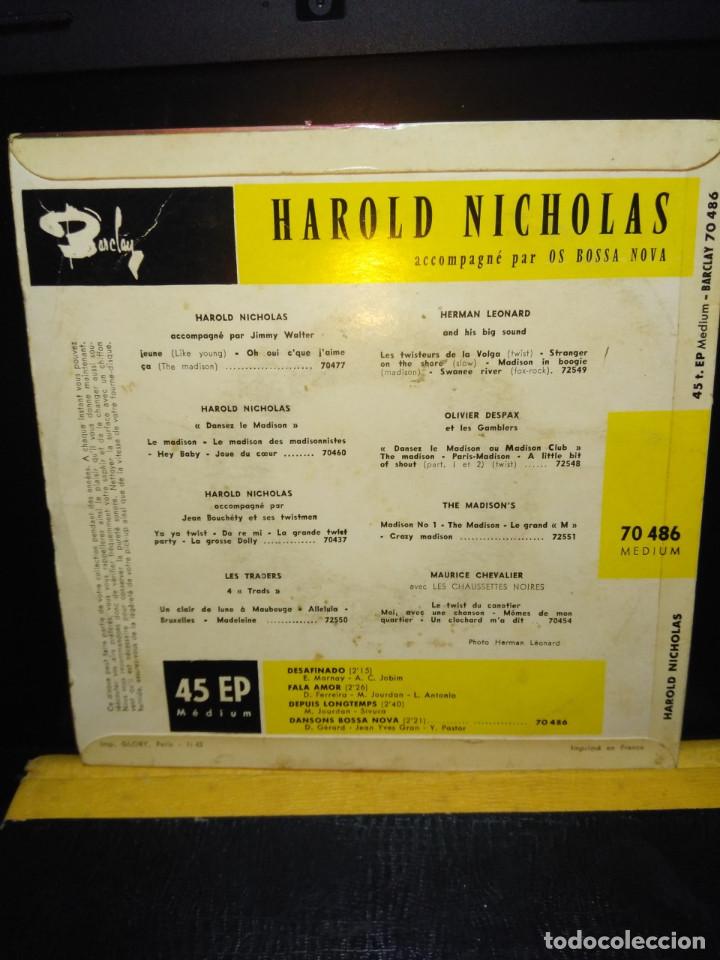 Discos de vinilo: EP HAROLD NICHOLAS : DANZEZ BOSSA NOVA - Foto 2