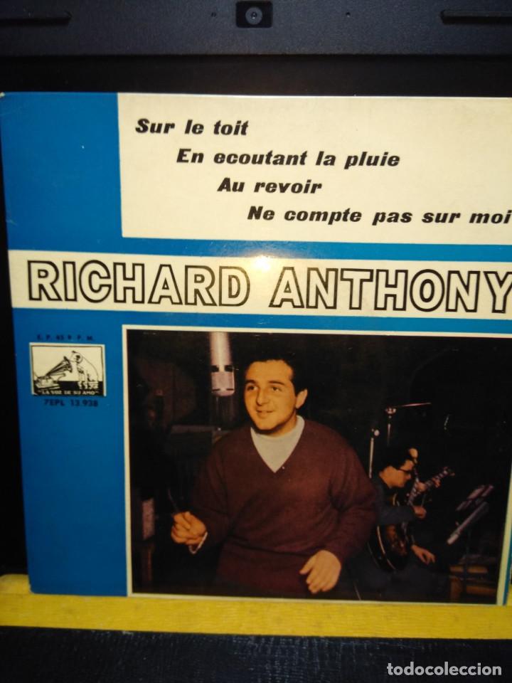 Discos de vinilo: EP RICHARD ANTHONY : SUR LE TOIT - Foto 1
