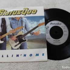 Discos de vinilo: STATUS QUO ROLLIN'HOME SINGLE MADE IN ENGLAND 1986. Lote 143886054