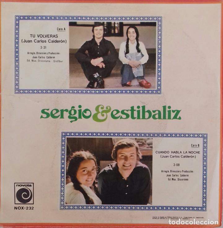 Discos de vinilo: Sencillo de Sergio y Est&iacute;baliz - Foto 2