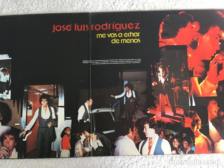 Discos de vinilo: LP JOSE LUIS RODRIGUEZ-ME VAS A ECHAR DE MENOS - Foto 2