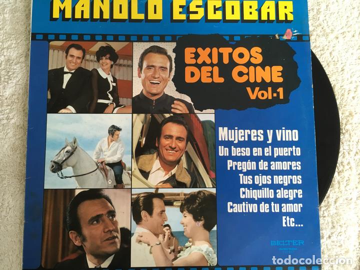 Discos de vinilo: LP MANOLO ESCOBAR-EXITOS DEL CINE - Foto 1
