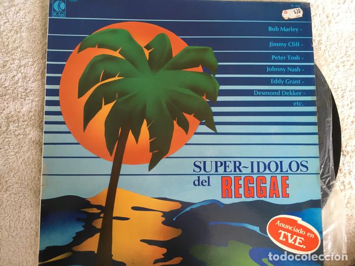 Discos de vinilo: LP SUPER-IDOLOS DEL REGGAE-VARIOS - Foto 1