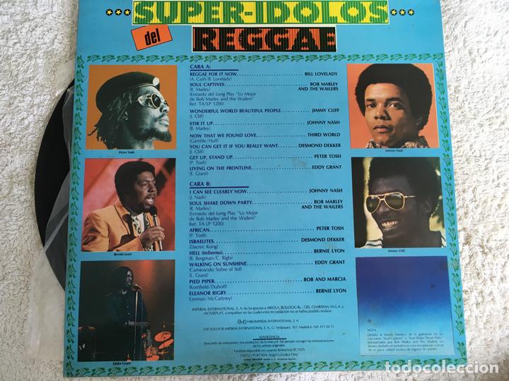 Discos de vinilo: LP SUPER-IDOLOS DEL REGGAE-VARIOS - Foto 2