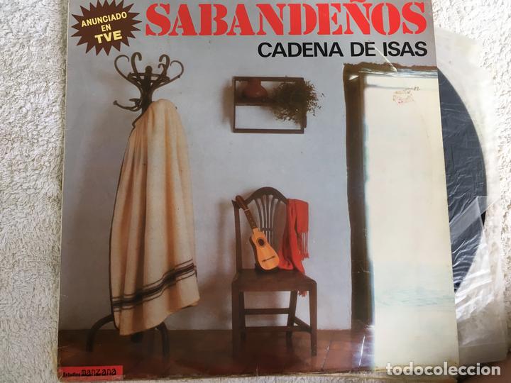 Discos de vinilo: LP LOS SABANDE&Ntilde;OS-CADENA DE ISAS - Foto 1