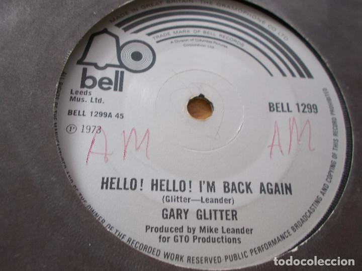 Discos de vinilo: GARY GLITTER. HELLO, HELLO I&acute;M BACK AGAIN. I.O.U. - Foto 2