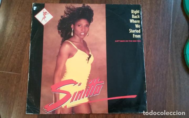 Discos de vinilo: Sinitta-right back where we started from.maxi - Foto 1