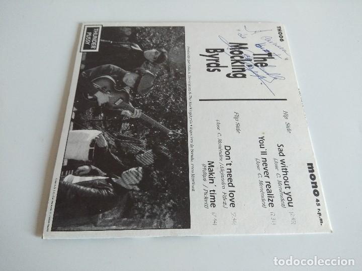 Discos de vinilo: SINGLE/THE MOKIN BYRDS/SAD WITHOUT YOU. - Foto 3
