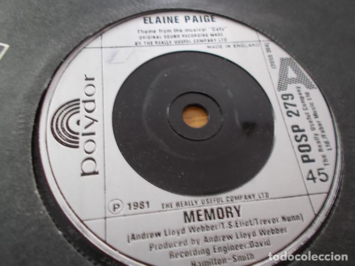 Discos de vinilo: ELAINE PAIGE. MEMORY.  THE OVERTURE. - Foto 2
