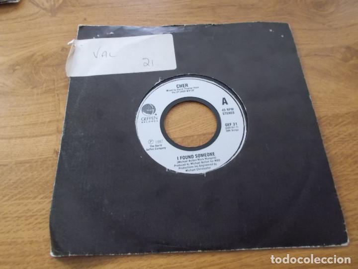 Discos de vinilo: CHER. I FOUND SOMEONE. DANGEROUS TIMES- - Foto 1