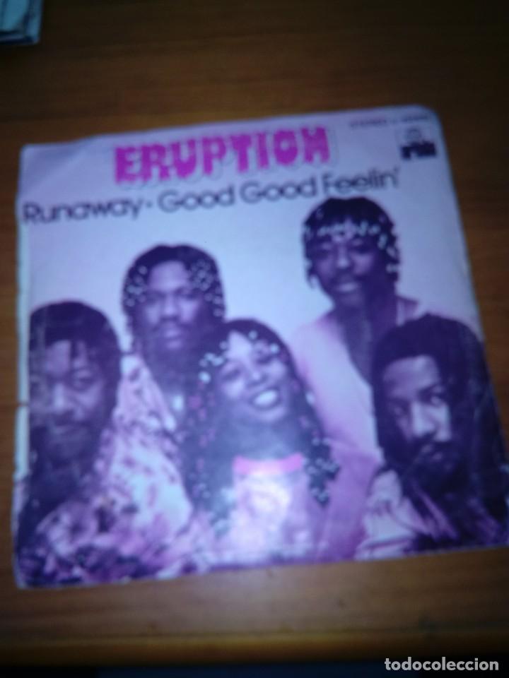 Discos de vinilo: ERUPTION RUNAWAY. GOOD GOOD FEELIN. MRV - Foto 1