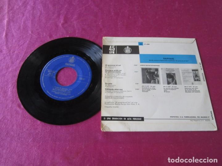 Discos de vinilo: RAPHAEL - AL PONERSE EL SOL - EP DE 1967 - Foto 2