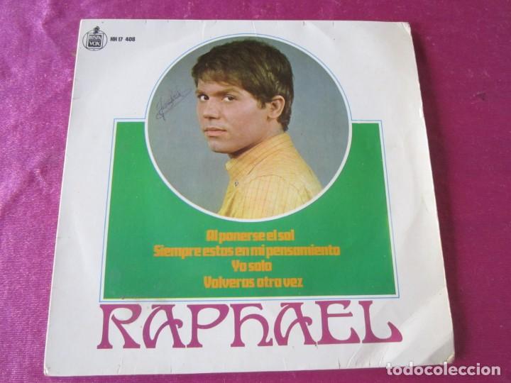 Discos de vinilo: RAPHAEL - AL PONERSE EL SOL - EP DE 1967 - Foto 3