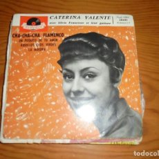 Discos de vinilo: CATERINA VALENTE. CHA-CHA-CHA FLAMENCO + 3. EP. POLYDOR, EDT. FRANCIA (#)