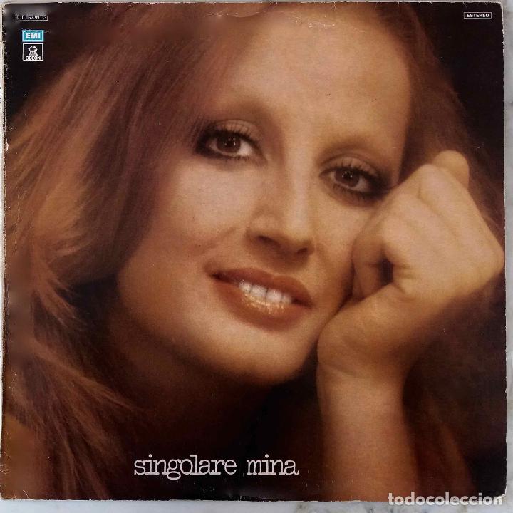 Discos de vinilo: MINA, SINGOLARE. LP ESPA&Ntilde;A EMI A&Ntilde;O 1977 - Foto 1