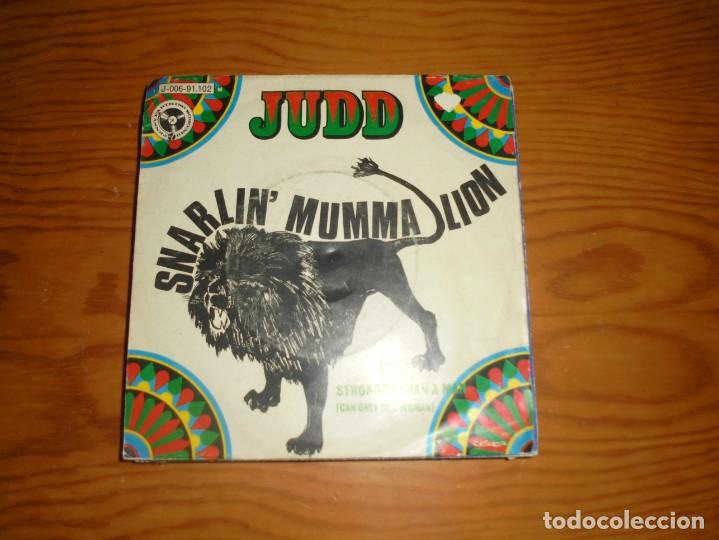 Discos de vinil: JUDD. SNARLIN&acute;MUMMA LION / STRONGER THAN A MAN. PENNY FARTHING, 1970.  (#)