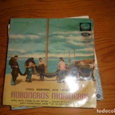 Discos de vinilo: HABANERAS MARINERAS. CORAL MARINERA LOS TIBURONES. ADIOS, ADIOS LUCERO DE MIS NOCHES + 3. EP. (#). Lote 144212882