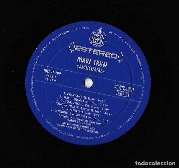 Discos de vinilo: MARI TRINI: ESC&Uacute;CHAME... - Foto 3