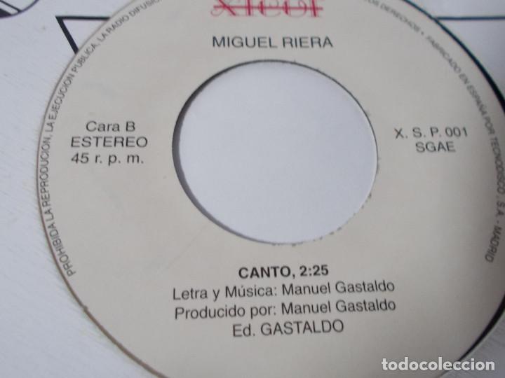 Discos de vinilo: MIGUEL RIERA. CANTO. - Foto 2