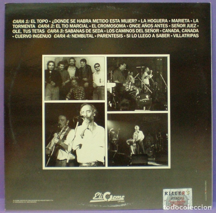 Discos de vinilo: Javier Krahe - El&iacute;geme - En Directo - 2xLP - Foto 2
