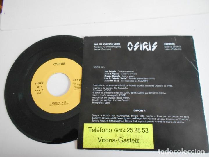 Discos de vinilo: OSIRIS-SINGLE NO ME VUELVAS LOCO - Foto 2 - 144256806