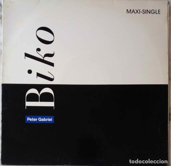 Discos de vinilo: PETER GABRIEL (GENESIS), BIKO. MAXI SINGLE ESPA&Ntilde;A 2 TEMAS - Foto 1