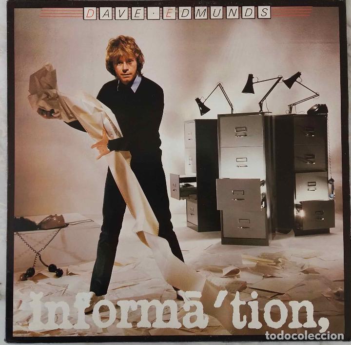 Discos de vinilo: DAVE EDMUNDS, INFORMATION. LP HOLANDA COMO NUEVO - Foto 1
