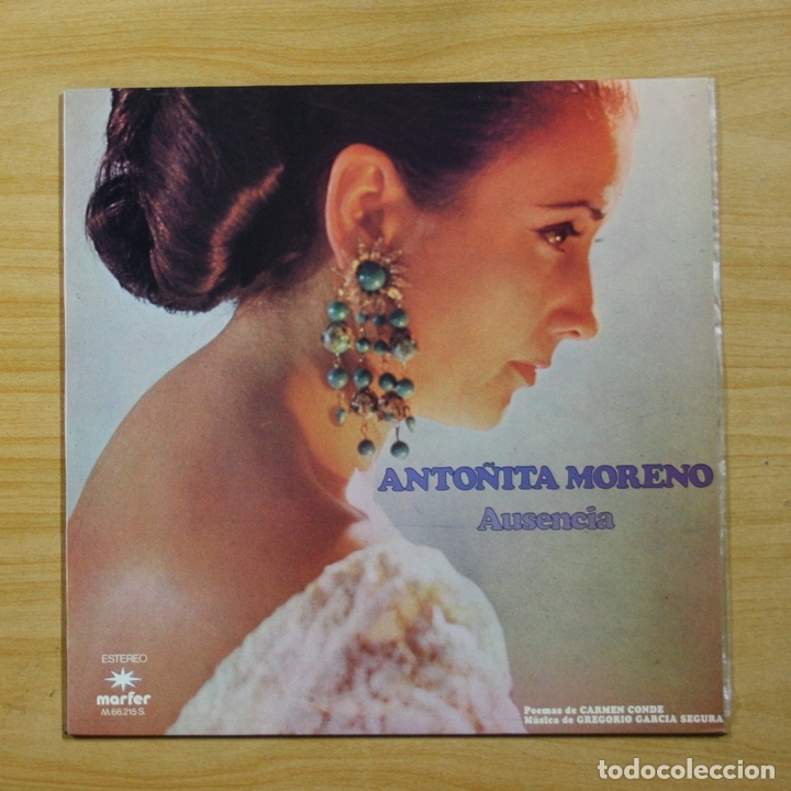 Discos de vinilo: ANTO�ITA MORENO - AUSENCIA - LP - Foto 1