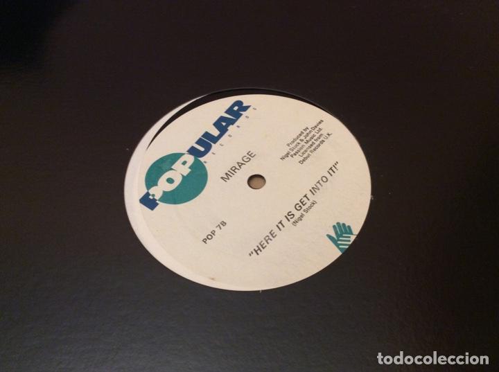 Discos de vinilo: Mirage &ndash; Double Jack Mix / Here It Is Get Into It. 1988. - Foto 1